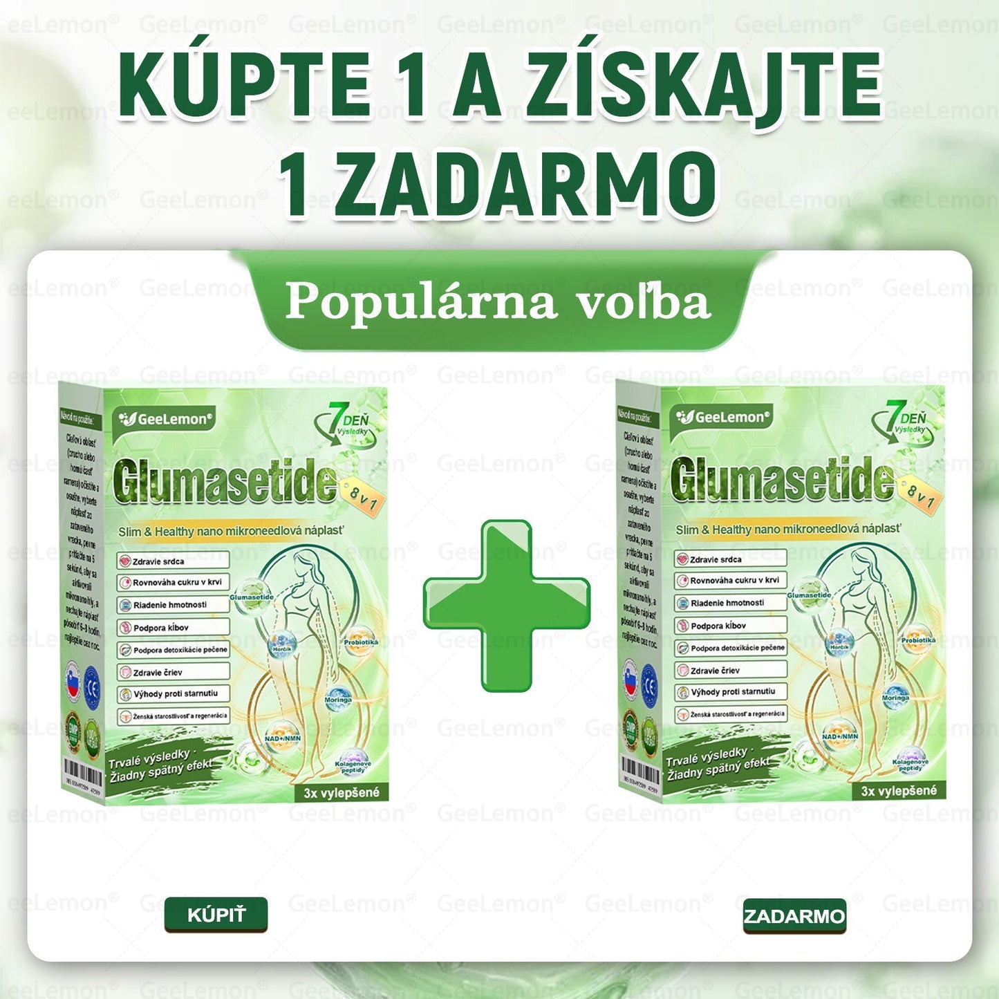 👉 Oficiálna certifikácia 🔥 Tisíce spokojných zákazníkov na Slovensku| ❤️ 𝐆𝐞𝑒𝐿𝑒𝐦𝐨𝐧® Glumasetide 10 v 1 Nano mikrotŕňový náplasť – Len raz denne ✅ Viditeľné zmeny za 7 dní na obezitu, ochabnutú pokožku a zdravie