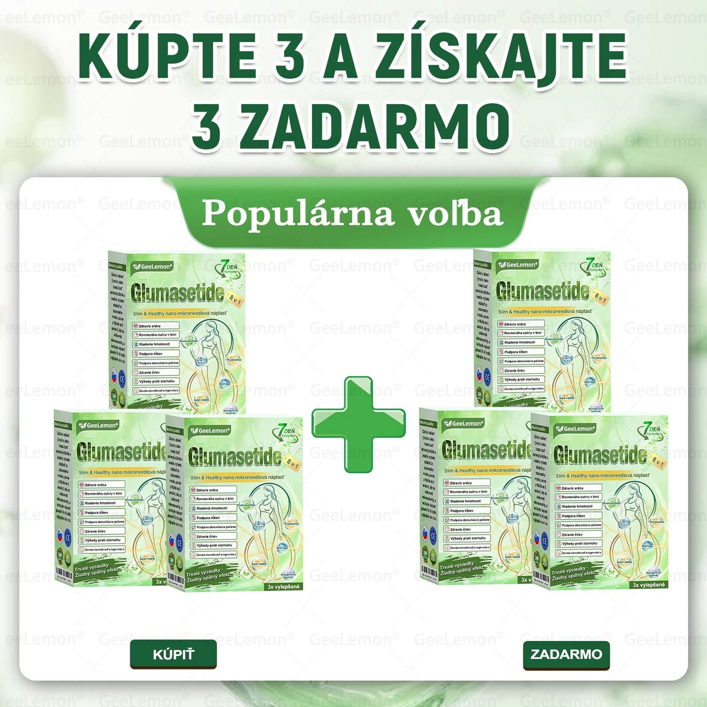 👉 Oficiálna certifikácia 🔥 Tisíce spokojných zákazníkov na Slovensku| ❤️ 𝐆𝐞𝑒𝐿𝑒𝐦𝐨𝐧® Glumasetide 10 v 1 Nano mikrotŕňový náplasť – Len raz denne ✅ Viditeľné zmeny za 7 dní na obezitu, ochabnutú pokožku a zdravie